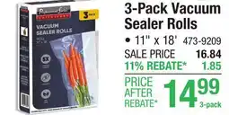 Menards 3-Pack Vacuum Sealer Rolls offer