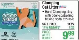 Menards Clumping Cat Litter offer