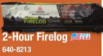 Menards 2-Hour Firelog offer