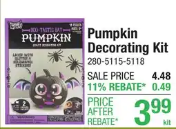 Menards Pumpkin Decorating Kit offer
