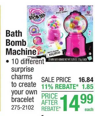 Menards Bath Bomb Machine offer