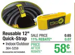Menards Reusable 12 Quick-Strap offer