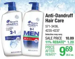Menards Anti-Dandruff Hair Care offer
