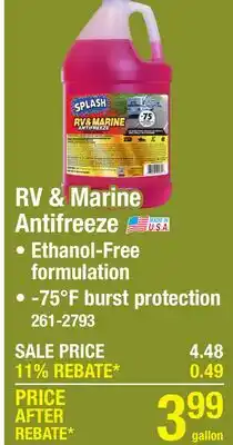 Menards RV & Marine Antifreeze offer