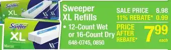 Menards Sweeper XL Refills offer