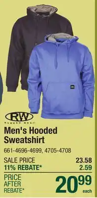 Menards Men's Hooded Sweatshirt offer