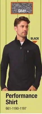 Menards Performance Shirt offer