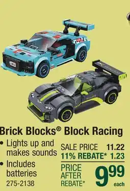 Menards Brick Blocks Block Racing offer