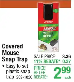 Menards Covered Mouse Snap Trap offer