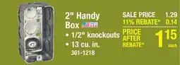 Menards 2 Handy Box offer