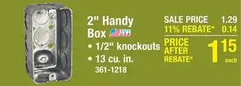 Menards 2 Handy Box offer