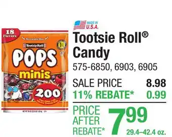 Menards Tootsie Roll Candy offer