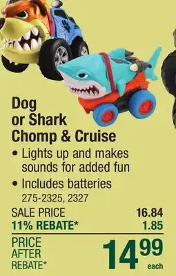Menards Dog or Shark Chomp & Cruise offer