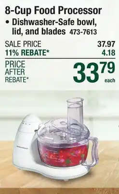 Menards 8-Cup Food Processor offer