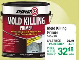 Menards Mold Killing Primer offer