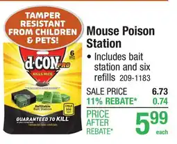 Menards Mouse Poison Station offer