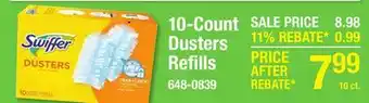 Menards 10-Count Dusters Refills offer