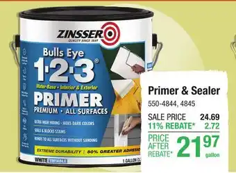Menards Primer & Sealer offer