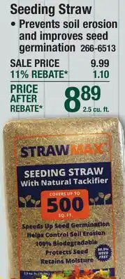 Menards Seeding Straw offer