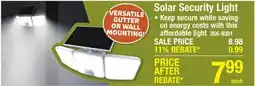 Menards Solar Security Light offer