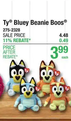Menards Ty Bluey Beanie Boos offer