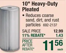 Menards 10 Heavy-Duty Pleated offer