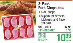 Menards 8-Pack Pork Chops offer