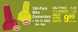 Menards 150-Pack Wire Connectors offer