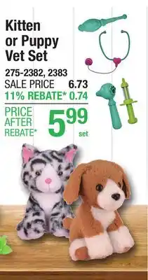 Menards Kitten or Puppy Vet Set offer