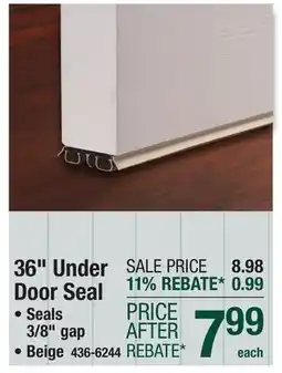 Menards 36 Under Door Seal offer
