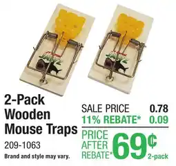 Menards 2-Pack Wooden Mouse Traps offer