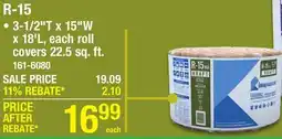 Menards R-15 offer