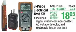 Menards 3-Piece Electrical Test Kit offer