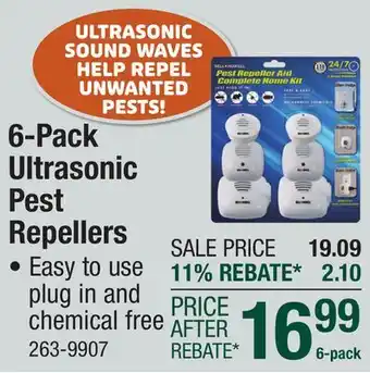 Menards 6-Pack Ultrasonic Pest Repellers offer