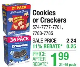 Menards Cookies or Crackers offer