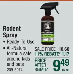 Menards Rodent Spray offer