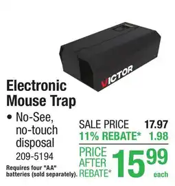 Menards Electronic Mouse Trap offer