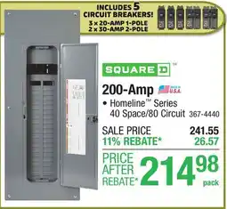 Menards 200-Amp offer