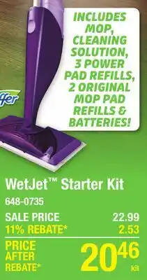 Menards WetJet Starter Kit offer