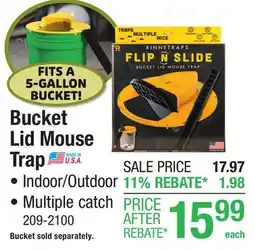 Menards Bucket Lid Mouse Trap offer