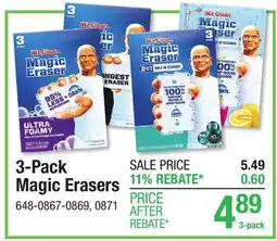 Menards 3-Pack Magic Erasers offer