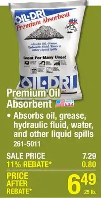 Menards Premium Oil Absorbent offer