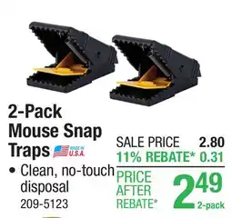 Menards 2-Pack Mouse Snap Traps offer