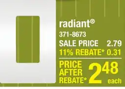 Menards radiant offer