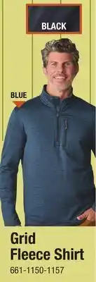 Menards Grid Fleece Shirt offer