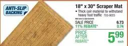 Menards 18 x 30 Scraper Mat offer