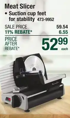 Menards Meat Slicer offer