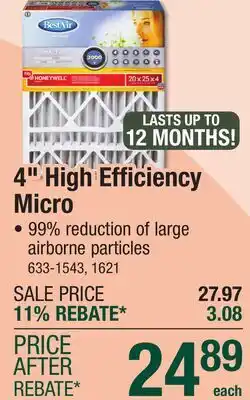 Menards 4 High Efficiency Micro offer