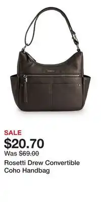 Kohl's Rosetti Drew Convertible Coho Handbag offer