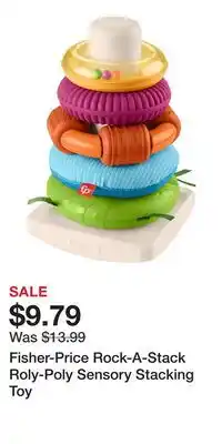 Kohl's Fisher-Price Rock-A-Stack Roly-Poly Sensory Stacking Toy offer